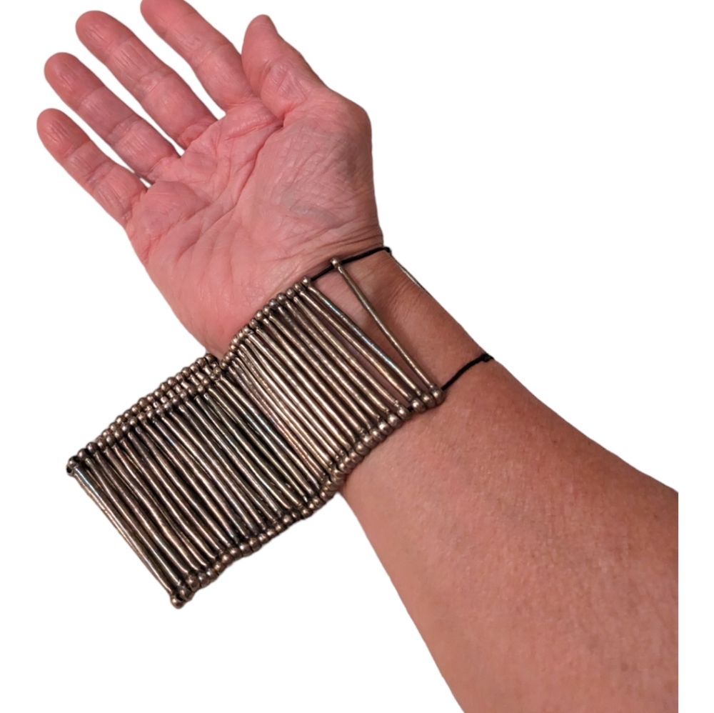 Paris Philippe Audiebert Signed Vintage Brutalist Cuff Bracelet!